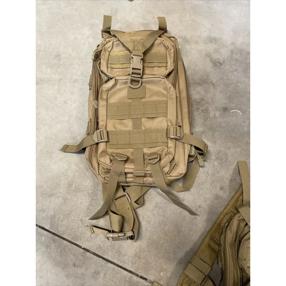 WFS Element Gear Tactical Backpack Tan Coyote Brown Hunting Bag Medium MOLLE